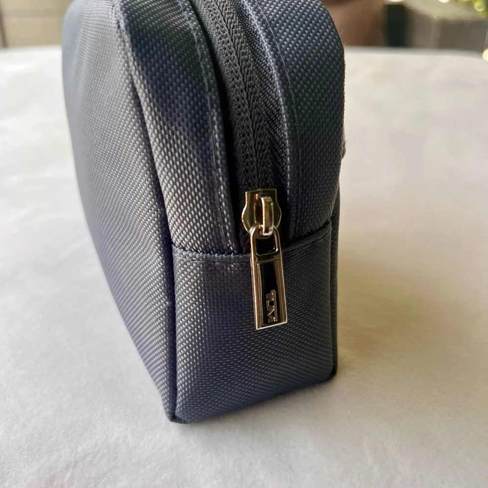 Tumi for Delta Gray Nylon Travel Toiletry Bag